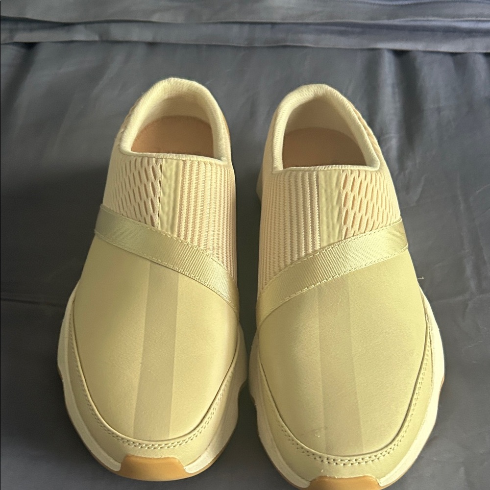 Sorel Women's Cream Athletic Slip-On Shoes